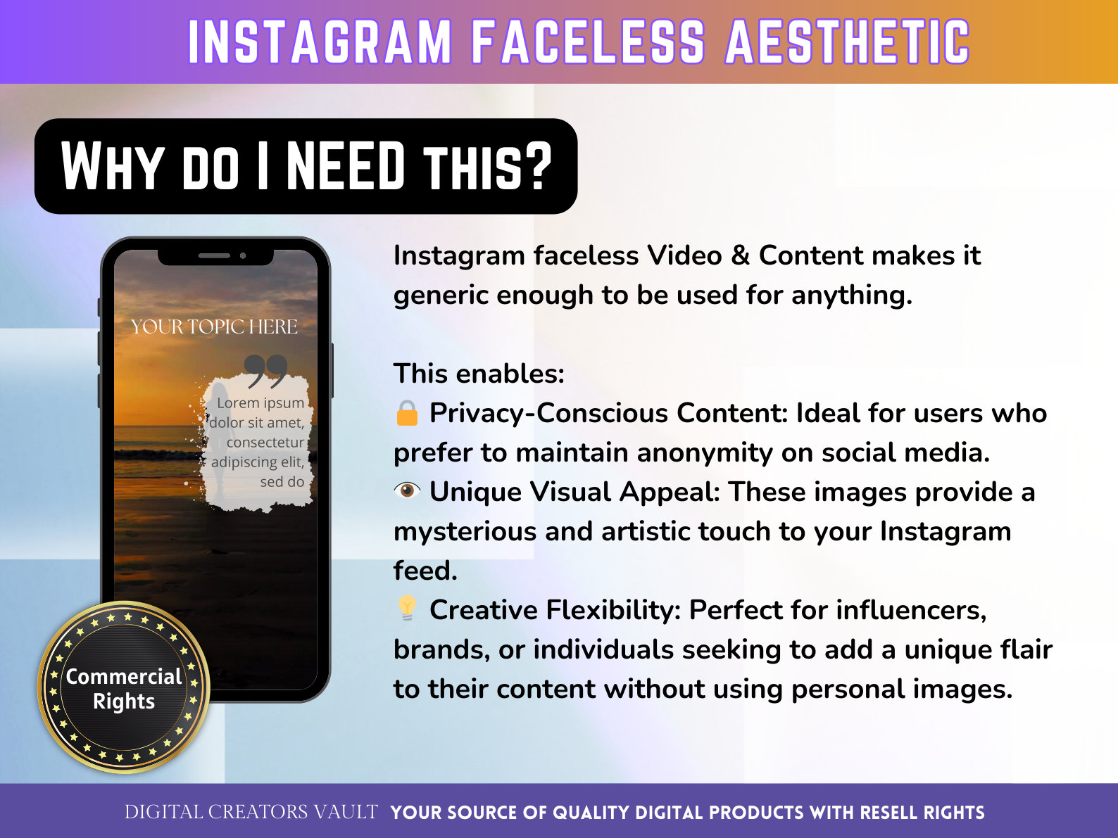 50+ Faceless Instagram Reel Templates, Aesthetic Reels